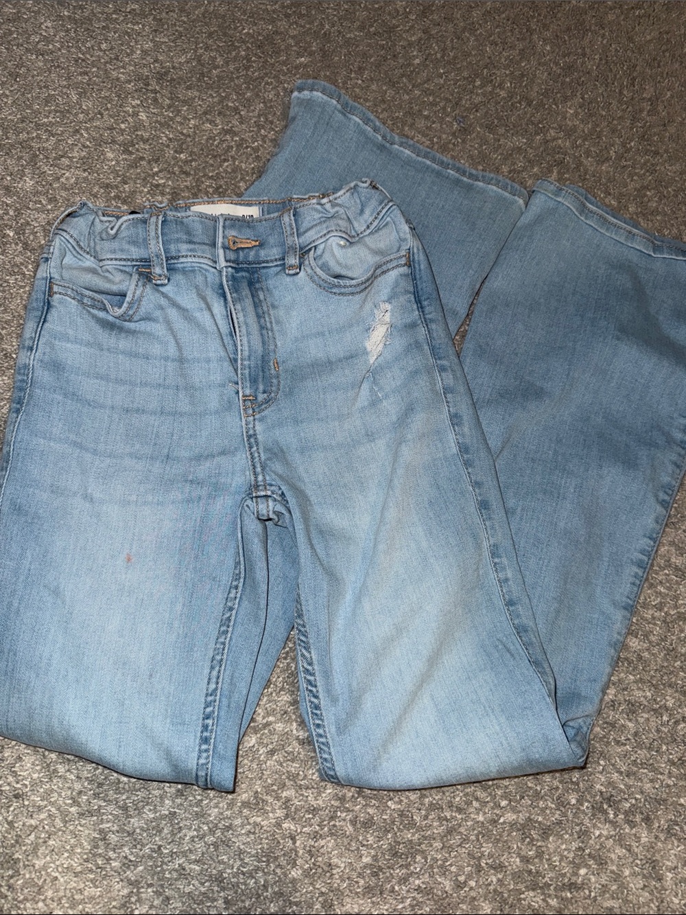 abercrombie kids Light Wash Flare Jeans